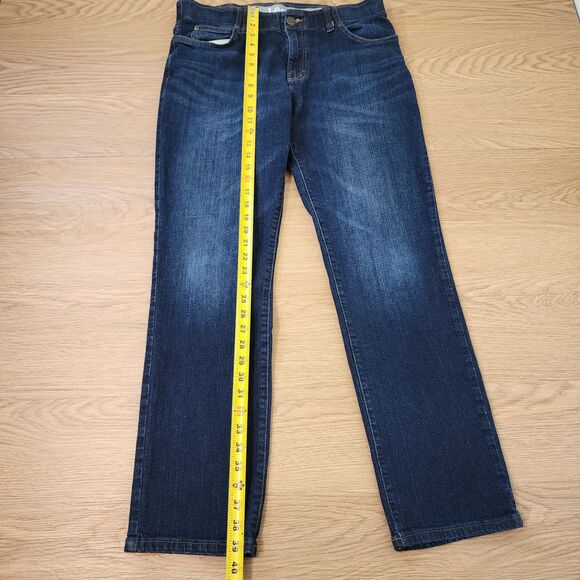 Lee Modern Jeans Mens 34x32 Blue Denim Straight Fit Tapered Leg Stretch Outdoors - Picture 5 of 11